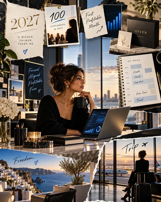Personal Vision Board Goal Collages