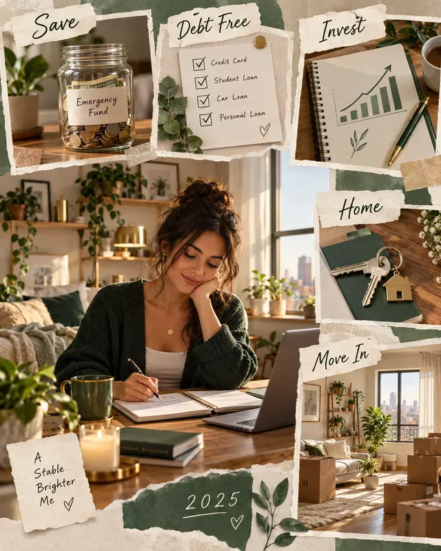 Personal Vision Board Goal Collages