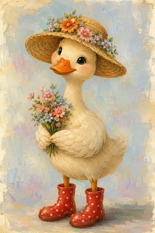 Whimsical Floral Storybook Animals