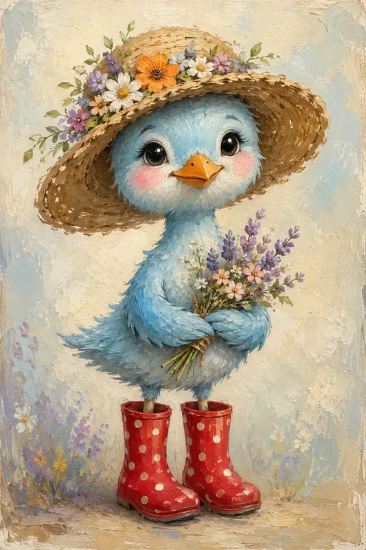 Whimsical Floral Storybook Animals