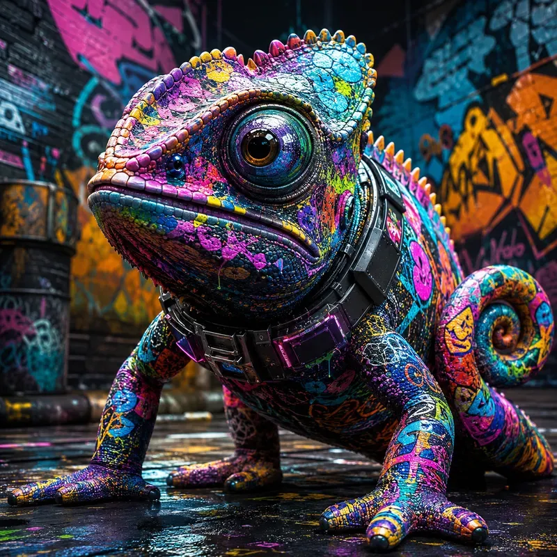 Urban Graffiti Pop Creature Masterpieces