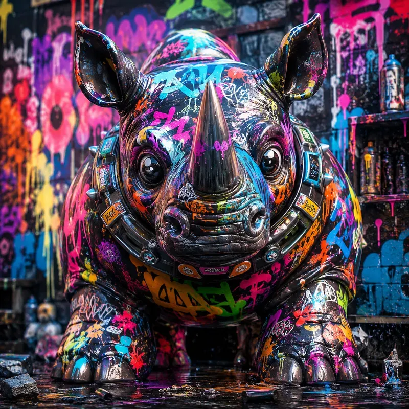 Urban Graffiti Pop Creature Masterpieces