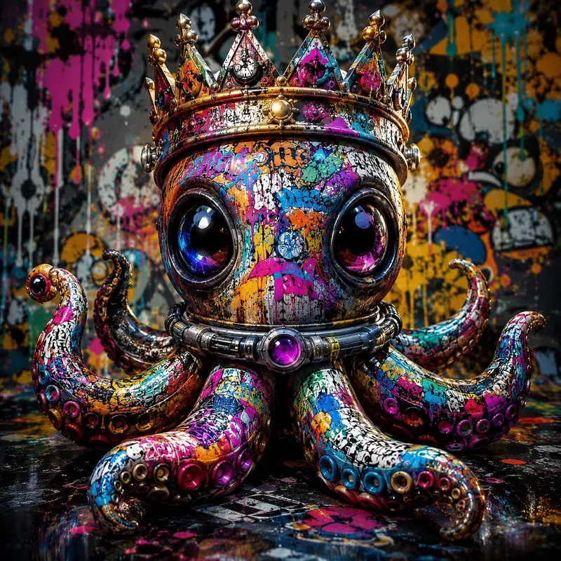 Urban Graffiti Pop Creature Masterpieces