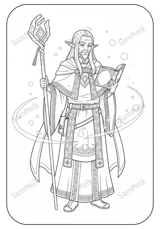 Anime Fantasy Coloring Pages