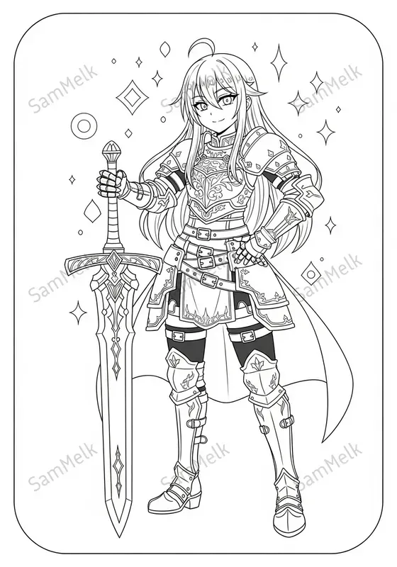 Anime Fantasy Coloring Pages