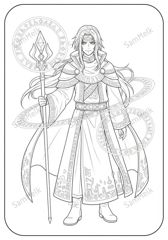 Anime Fantasy Coloring Pages