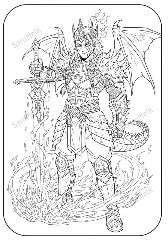 Anime Fantasy Coloring Pages