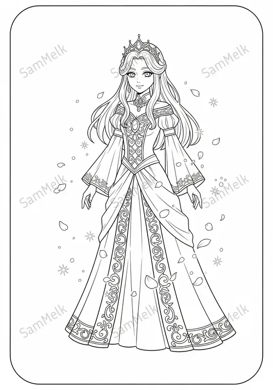 Anime Fantasy Coloring Pages