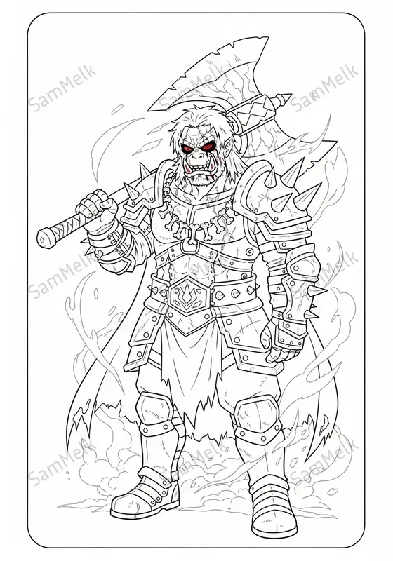 Anime Fantasy Coloring Pages
