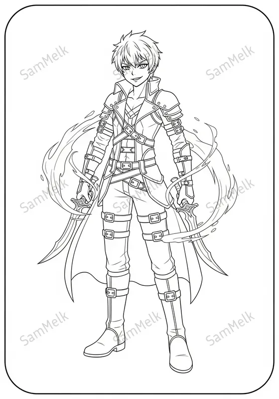Anime Fantasy Coloring Pages