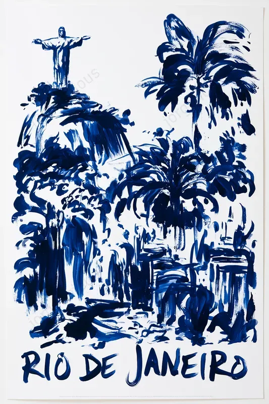 Blue Ink Travel Posters