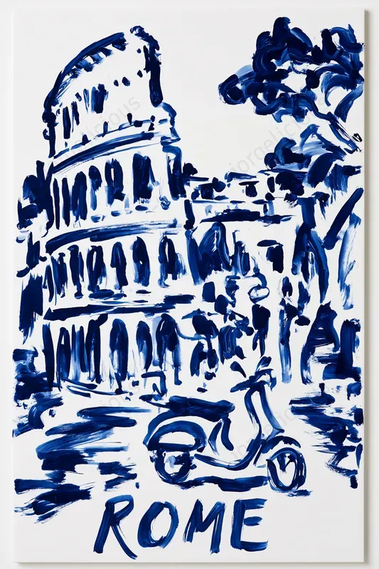 Blue Ink Travel Posters