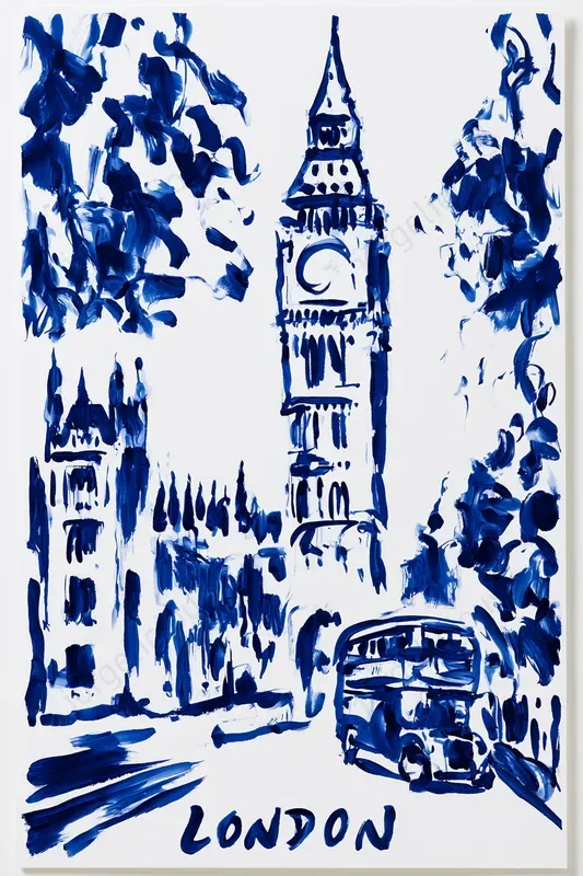 Blue Ink Travel Posters