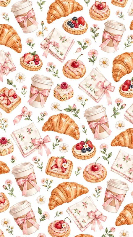 California Slow Life Seamless Patterns