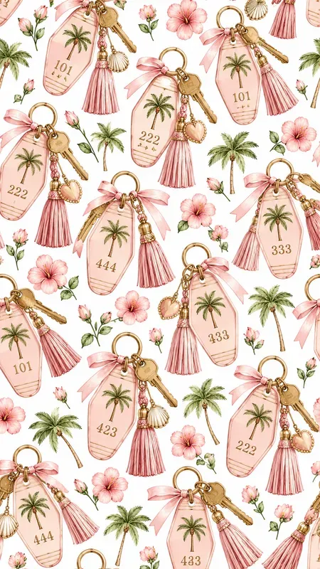 California Slow Life Seamless Patterns