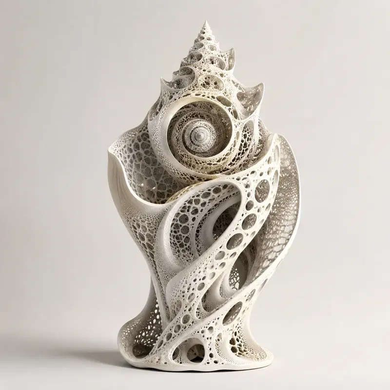 Organic Lattice Sculpture Art