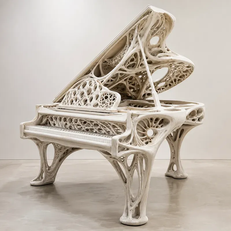 Organic Lattice Sculpture Art