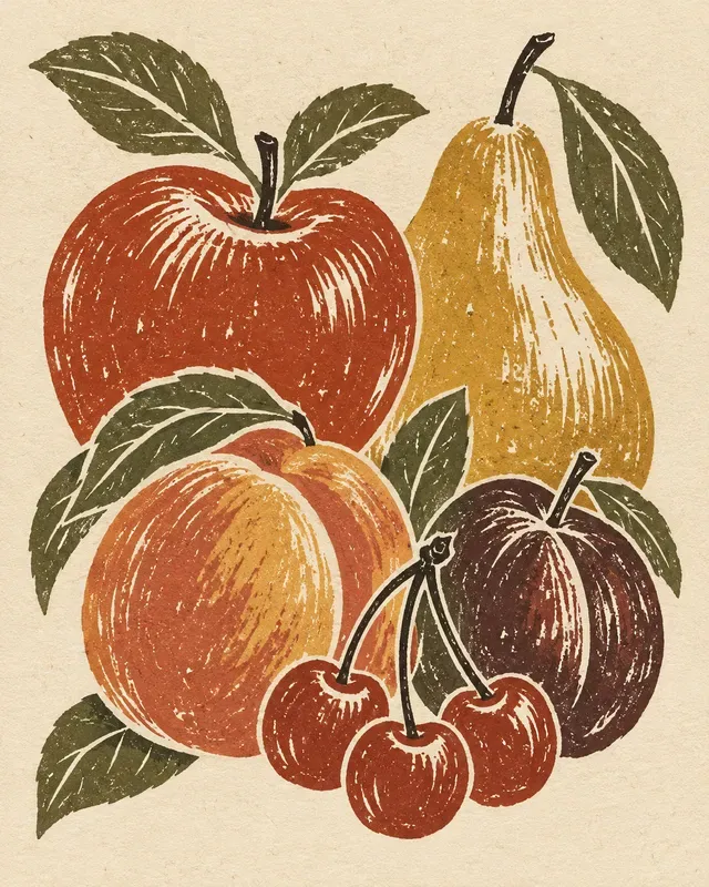 Midcentury Block Print Gallery Sets