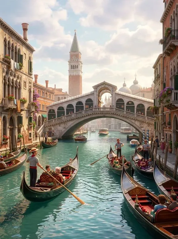 Cinematic 3D Travel Posters
