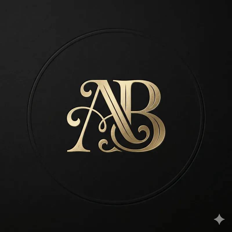 Luxury Metallic Monogram Logos