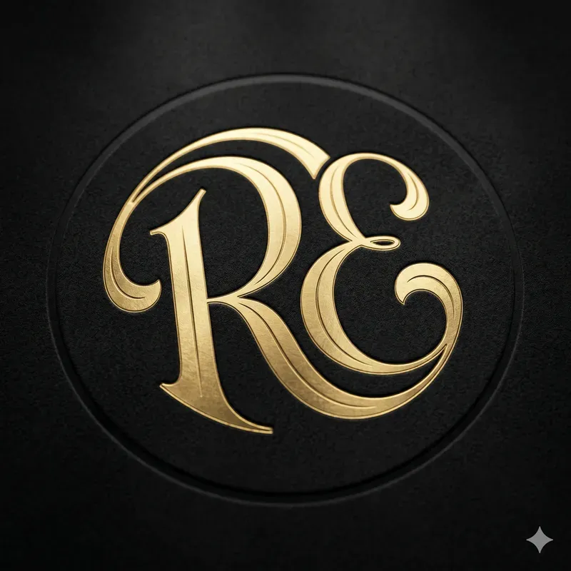 Luxury Metallic Monogram Logos