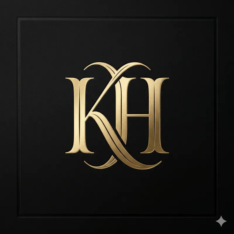 Luxury Metallic Monogram Logos