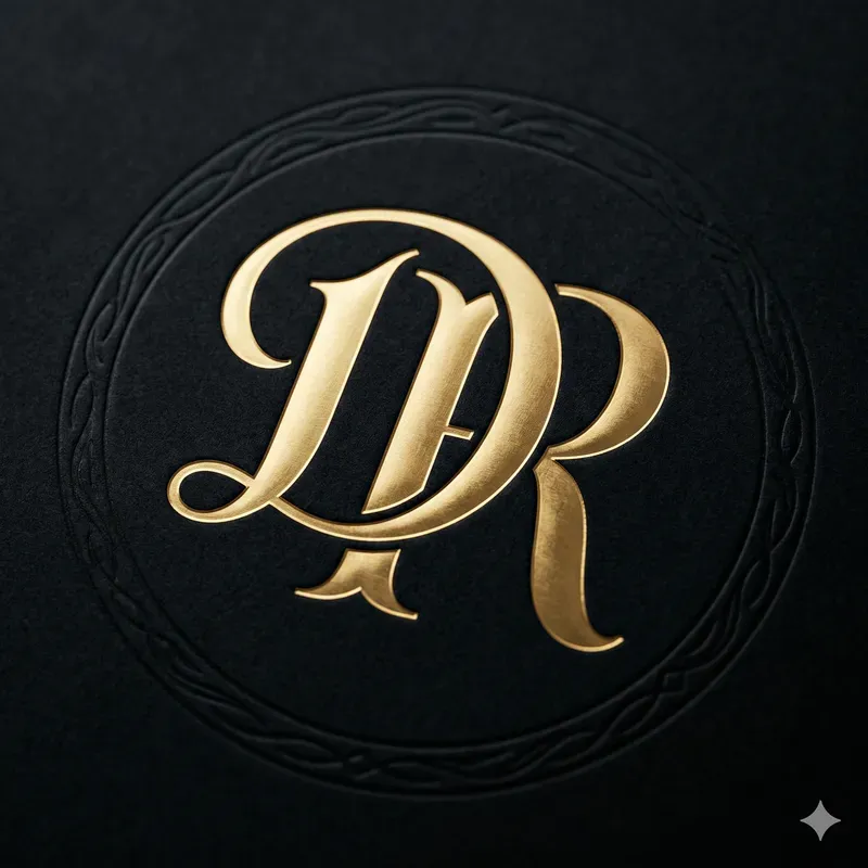 Luxury Metallic Monogram Logos