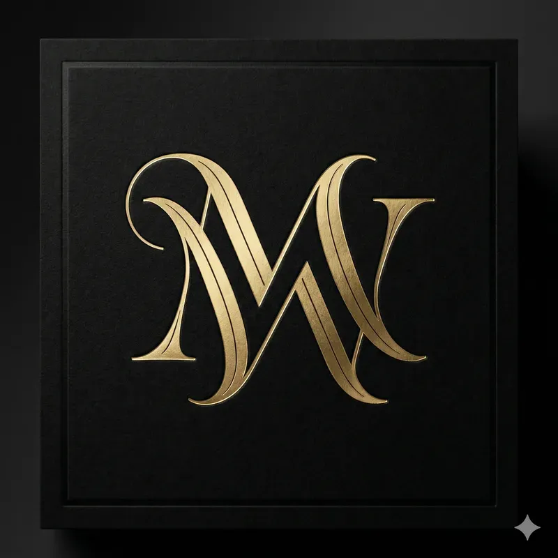 Luxury Metallic Monogram Logos