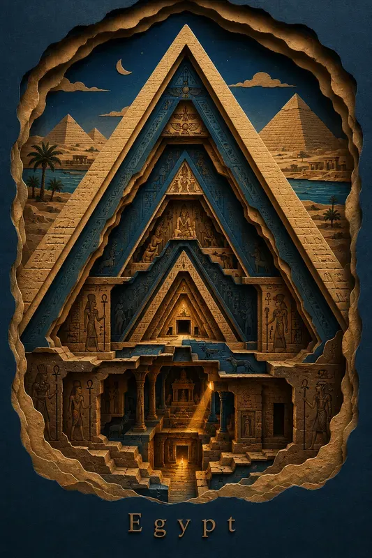 Layered Papercut World Diorama Art