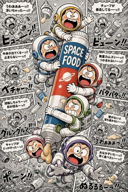 Retro Manga Stack Panel Comic Art