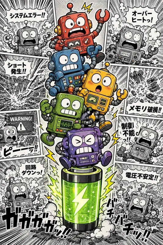Retro Manga Stack Panel Comic Art