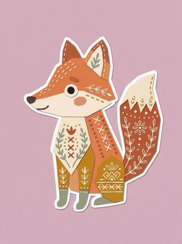 Papercraft Folkart Illustrations