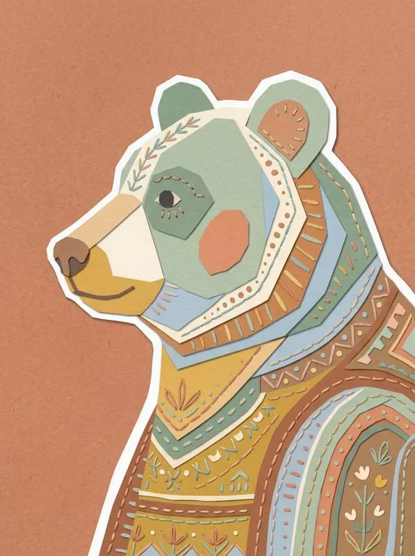 Papercraft Folkart Illustrations