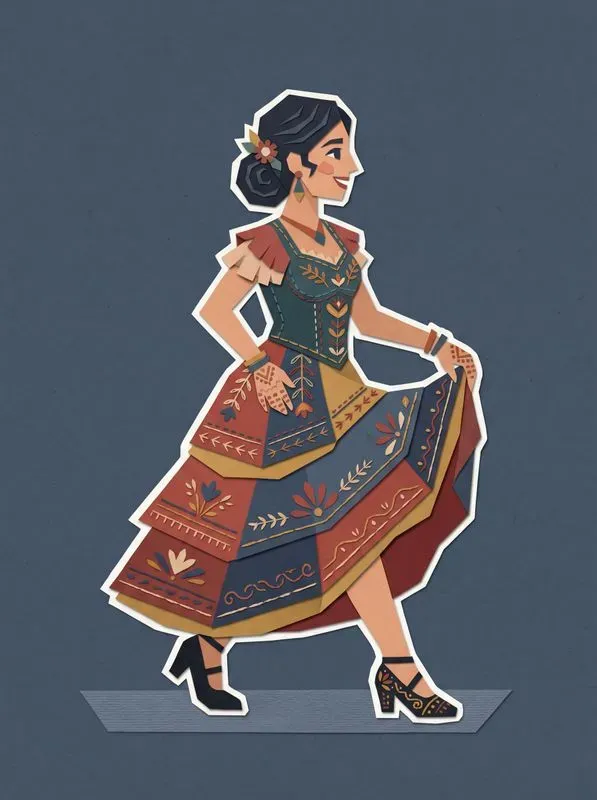 Papercraft Folkart Illustrations