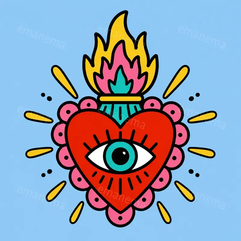 Symbolic Playful Tattoo Illustrations