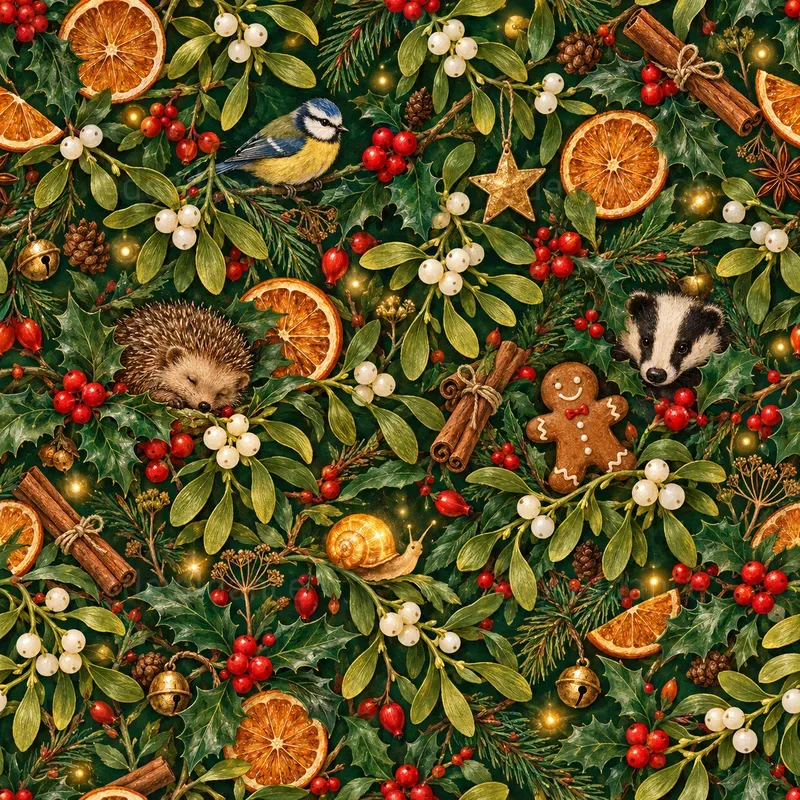 Hidden Creatures Christmas Patterns