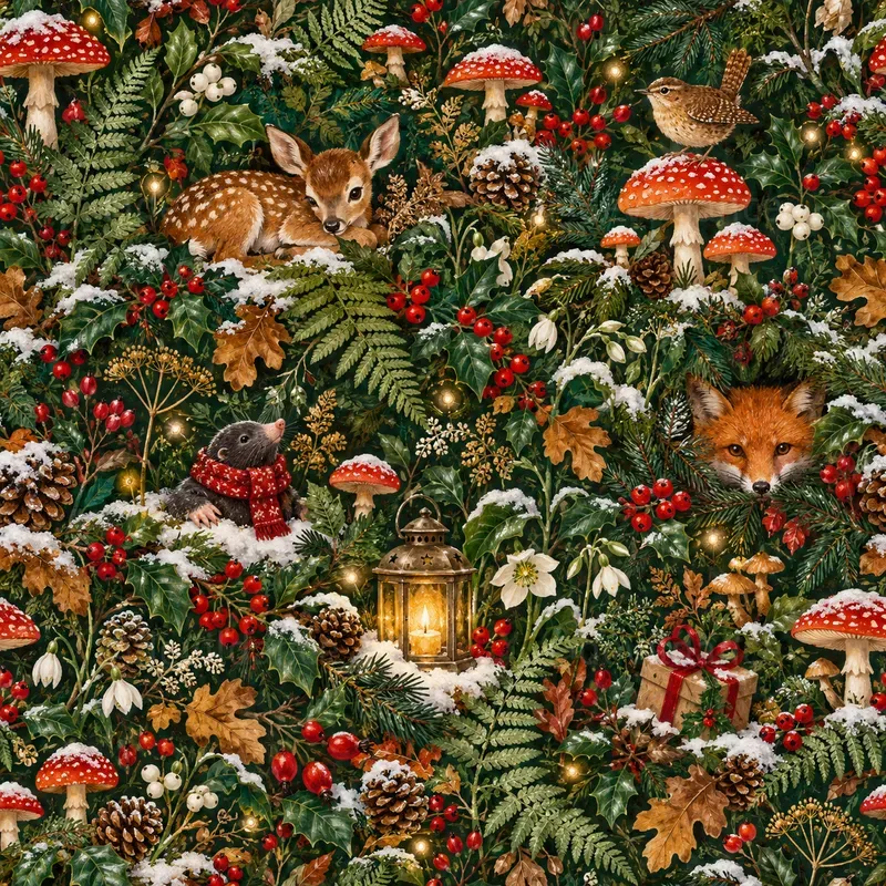 Hidden Creatures Christmas Patterns
