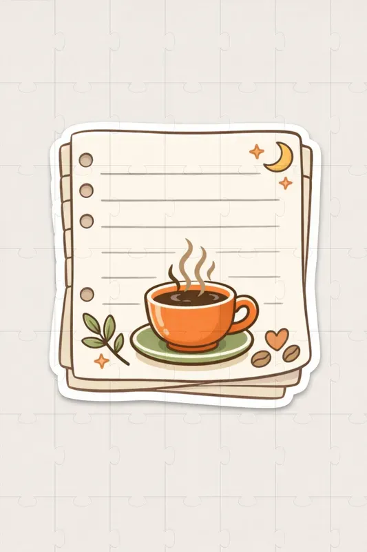Notebook Page Sticker Designs