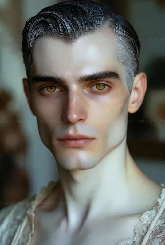 Cinematic Porcelain Gentleman Portraits