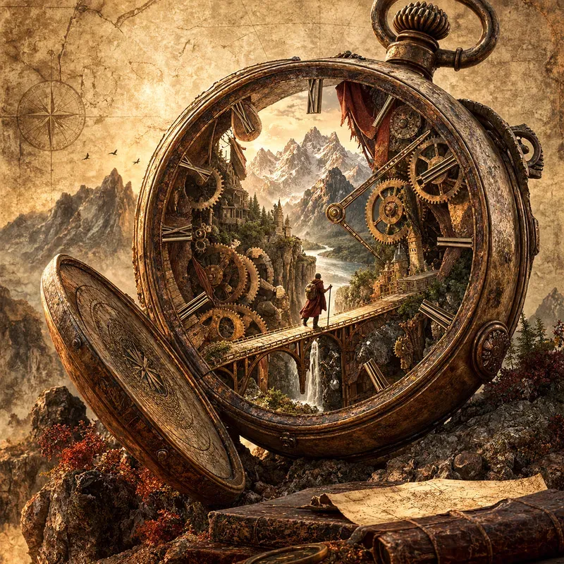 Surreal Symbolic Scale Art