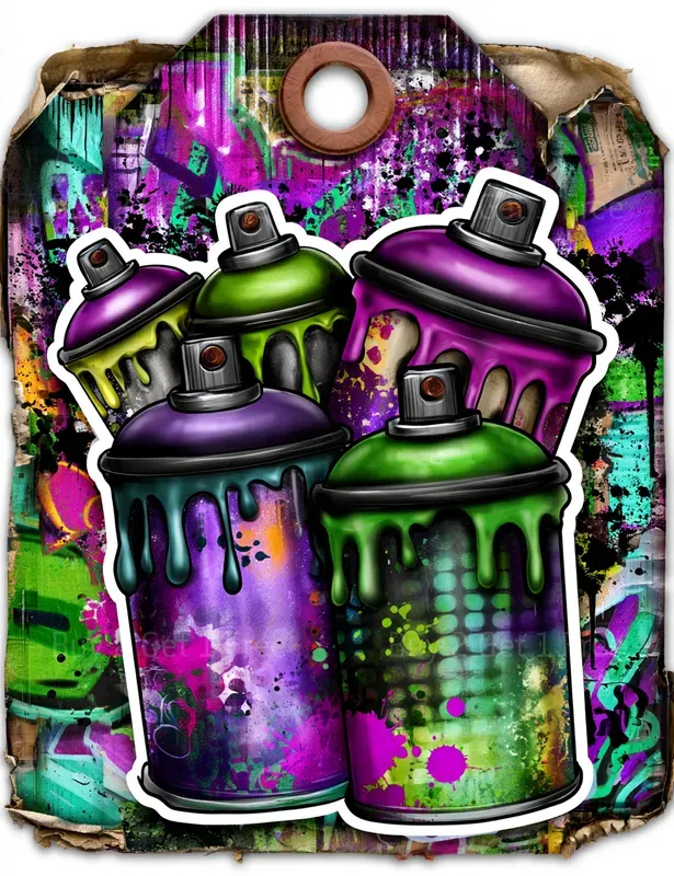 Graffiti Girl Product Tags