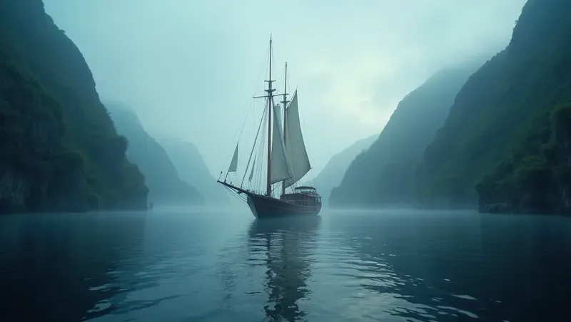 Dark Luxury Moody Nautical Landscapes