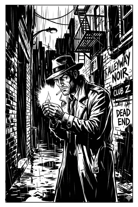 Noir Graphic Novel Digital Asset Creators