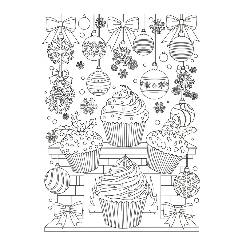 Christmas Treats Coloring Art