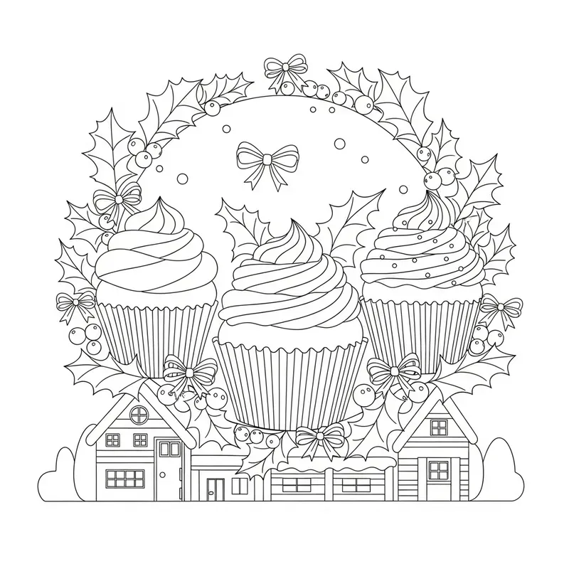 Christmas Treats Coloring Art