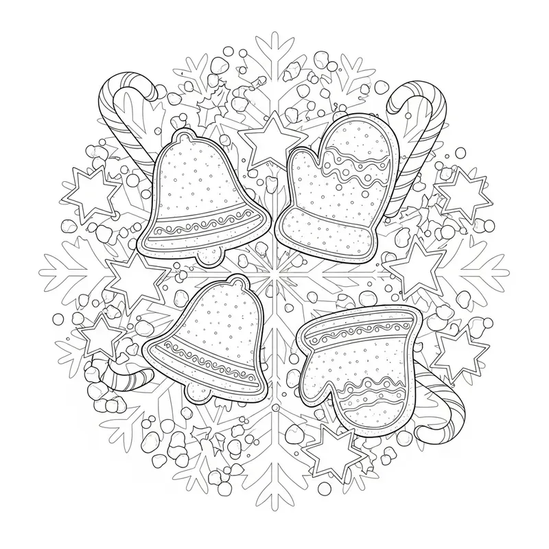 Christmas Treats Coloring Art
