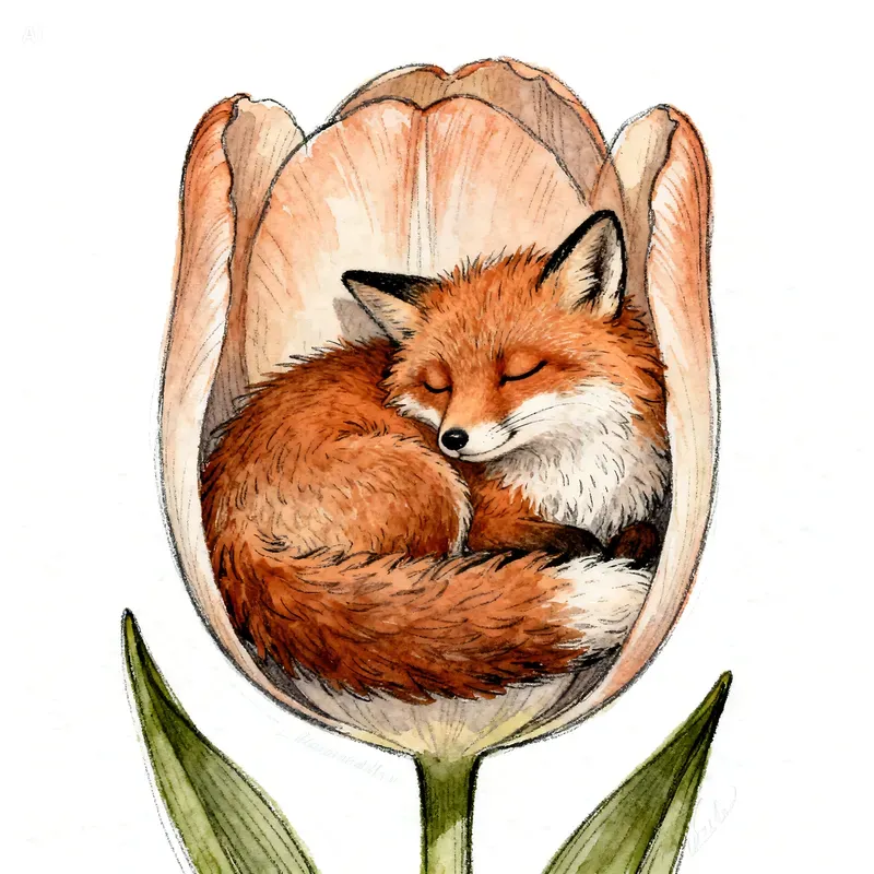 Hand Drawn Fantasy Animal Illustrations