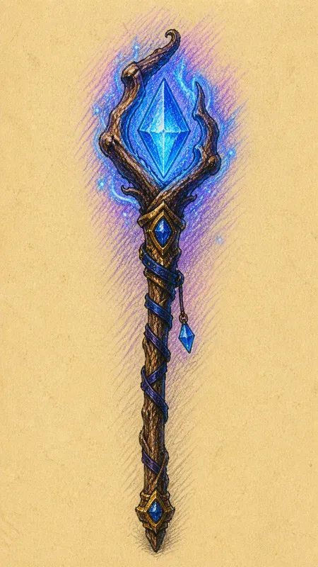 Rustic Pencil Sketch RPG Game Icons