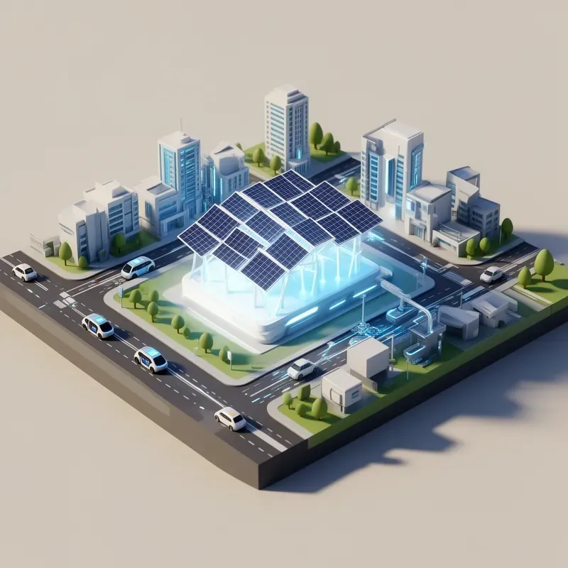 Isometric 3D City Infrastructure Visuals