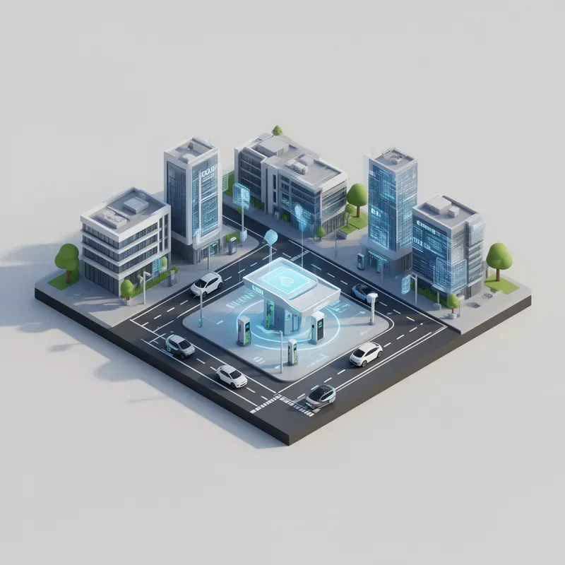Isometric 3D City Infrastructure Visuals